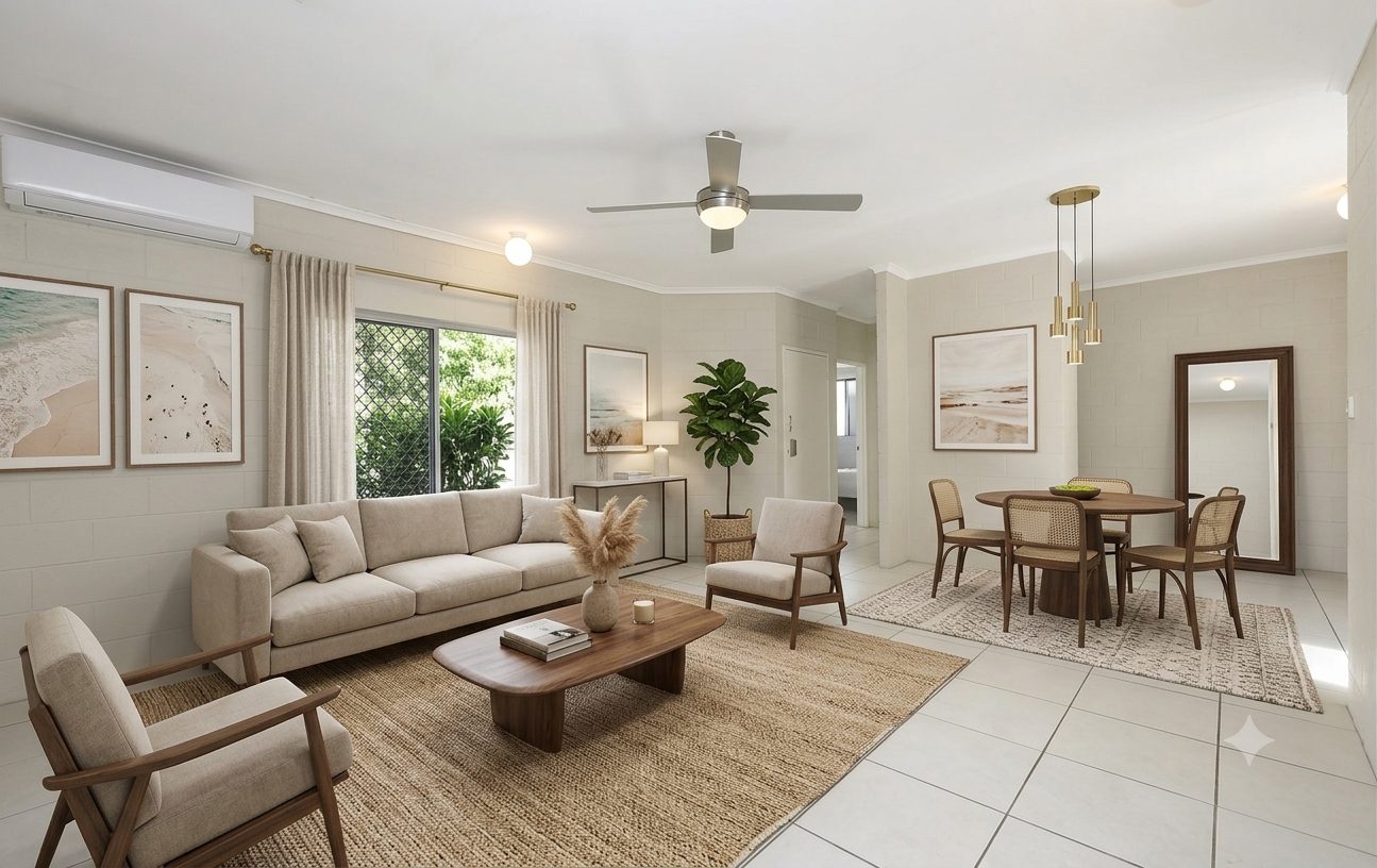 Bicentennial Drive styled living room